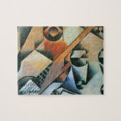 Guitar (Banjo) en Glazen, Juan Gris, kunst Legpuzzel (Horizontaal)