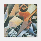Guitar (Banjo) en Glazen, Juan Gris,  kunst Magneet (Voorkant)