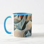 Guitar (Banjo) en Glazen, Juan Gris,  kunst Mok (Links)