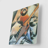 Guitar (Banjo) en Glazen, Juan Gris, kunst Vierkante Klok (Hoek)