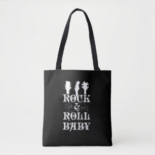 Guitar Bass Rock en Roll Music Rocker Musician Tote Bag