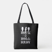 Guitar Bass Rock en Roll Music Rocker Musician Tote Bag (Achterkant)