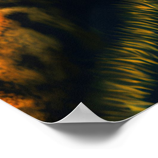 Guitar Beast - Rock- en Roll Tiger Poster Print (Hoek)