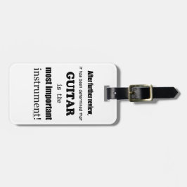 Guitar - Belangrijkste instrument Bagagelabel