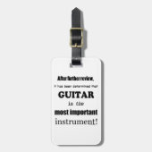 Guitar - Belangrijkste instrument Bagagelabel (Voorkant verticaal)