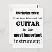 Guitar - Belangrijkste instrument Briefkaart (Voorkant / Achterkant)