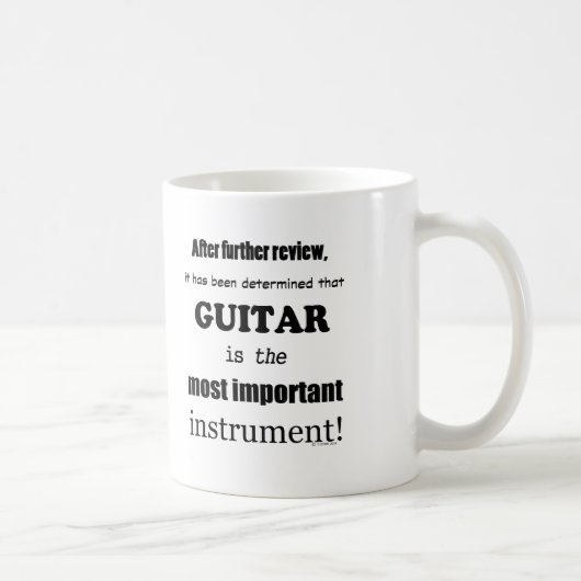 Guitar - Belangrijkste instrument Koffiemok (Rechts)