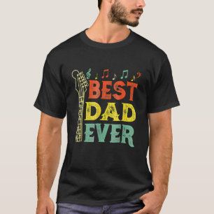Guitar Best Pap Ever Chord Guitarist Vaderdag T-shirt