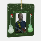 Guitar Best Pap Ooit 2022 Keramisch Ornament (Rechts)