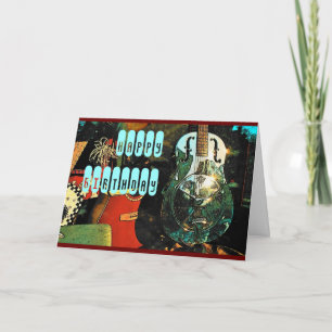 Guitar Birthday Kaart