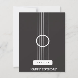 Guitar Birthday Kaart