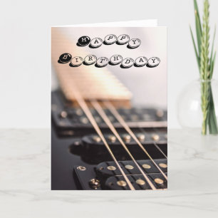 Guitar Birthday Kaart