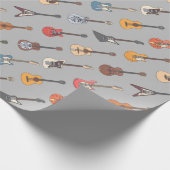 Guitar Birthday Party Cadeaupapier (Hoek)