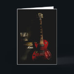 Guitar Birthday Wenskaart of eender welke gelegenh Kaart<br><div class="desc">Wenskaart voor verjaardag,  kunt u het interne bericht voor om het even welke gelegenheid veranderen</div>