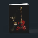 Guitar Birthday Wenskaart of eender welke gelegenh Kaart<br><div class="desc">Wenskaart voor verjaardag,  kunt u het interne bericht voor om het even welke gelegenheid veranderen</div>