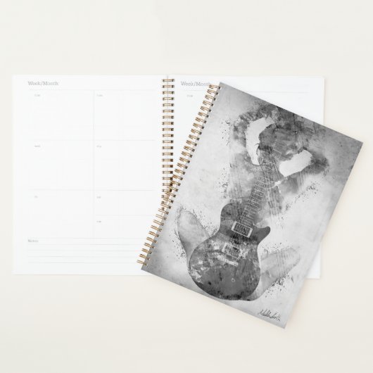 Guitar Black and White Planners (Display)
