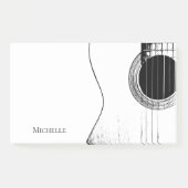 Guitar Black en White Post-it® Notes (Voorkant)