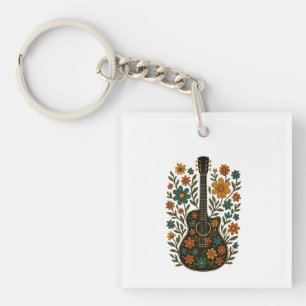 Guitar & Bloom Designs Sleutelhanger