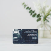 GUITAR Blue Blauwgroen metallisch Visitekaartje (Staand voorkant)