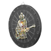 Guitar Blues Mann - Voel het je voor Dartbord (Voorkant Rechts)