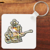 Guitar Blues Mann - Voel het je voor Sleutelhanger (Achterkant)