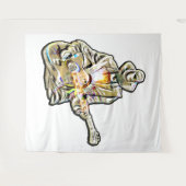 Guitar Blues Mann - Voel het je voor Wandkleed (Voorkant (horizontaal))