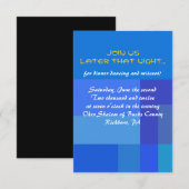 GUITAR BLUES Musical Bar Bat Mitzvah Party Kaart (Voorkant / Achterkant)