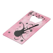 Guitar Bottle Opener Creditkaart Flessenopener (Achterkant Gekanteld)