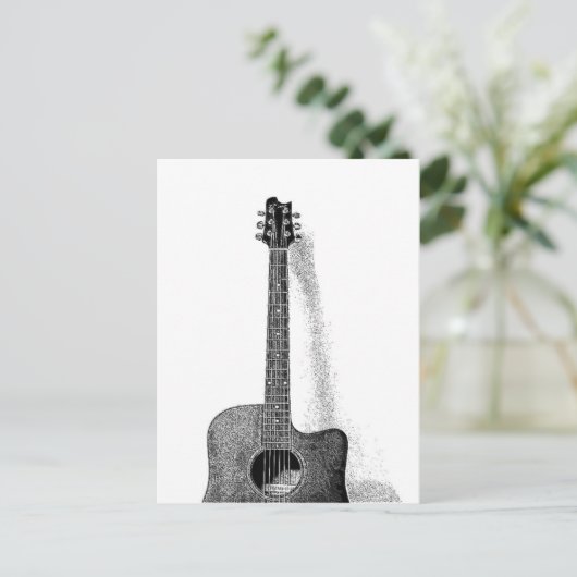 Guitar Briefkaart (Staand voorkant)