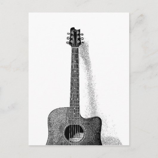 Guitar Briefkaart (Voorkant)