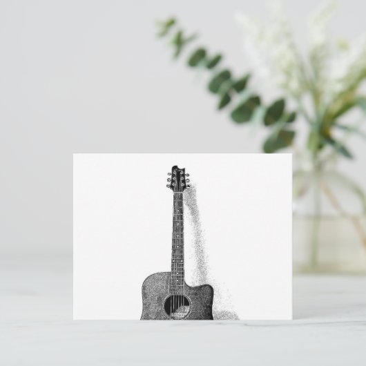 Guitar Briefkaart (Staand voorkant)