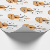 Guitar Brown Cadeaupapier (Hoek)