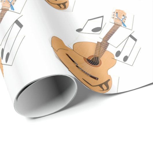 Guitar Brown Cadeaupapier (Rol Hoek)