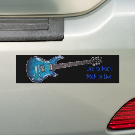 Guitar Bumpersticker (Op auto)