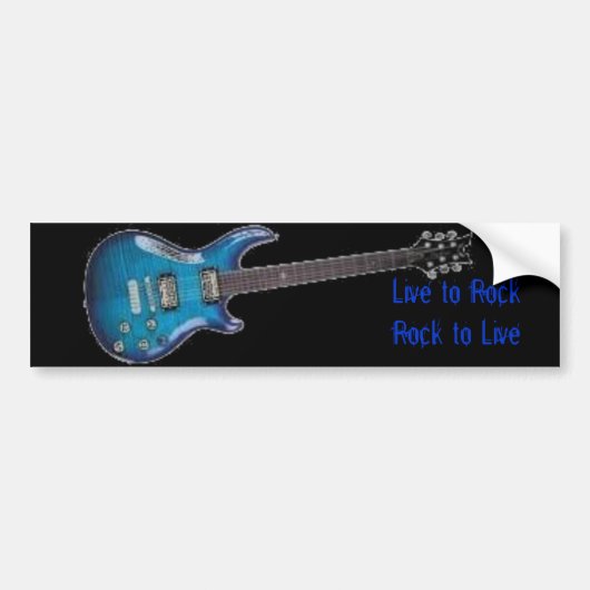 Guitar Bumpersticker (Voorkant)