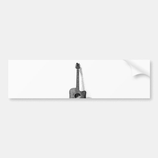 Guitar Bumpersticker (Voorkant)