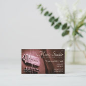 GUITAR Burgundy Pink Visitekaartje V2.0 (Staand voorkant)