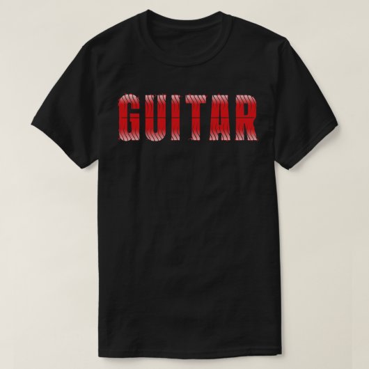 GUitar Burn Red T-shirt (Design voorkant)