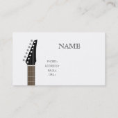 GUITAR BUSINESS CARD VISITEKAARTJE (Achterkant)