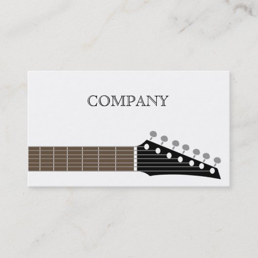 GUITAR BUSINESS CARD VISITEKAARTJE (Voorkant)