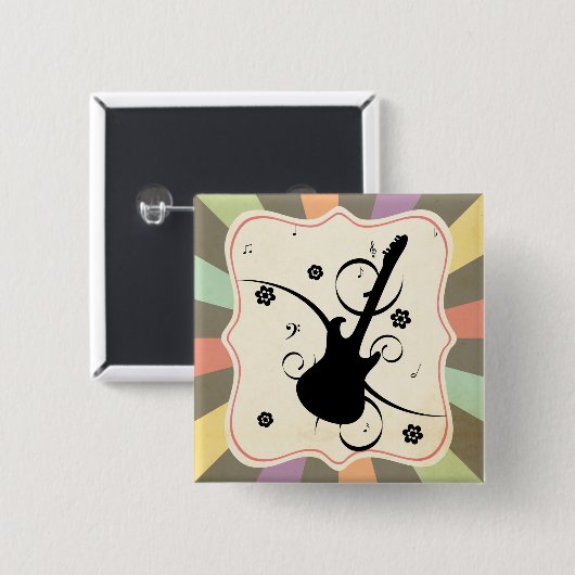 Guitar Button (Voorkant /achterkant)