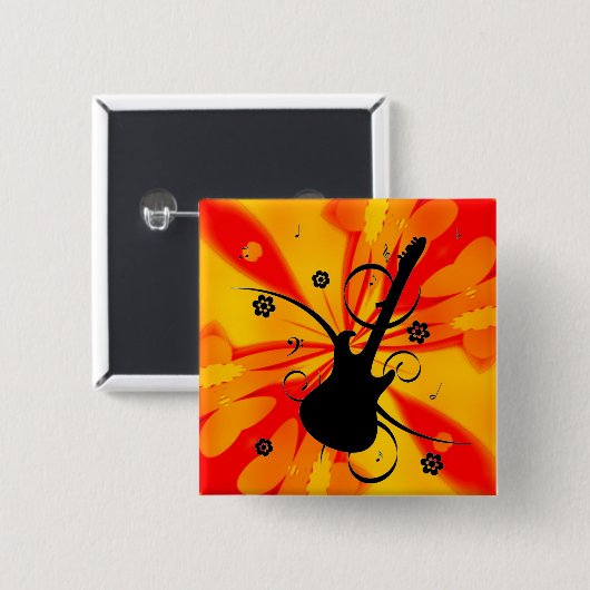 Guitar Button (Voorkant /achterkant)