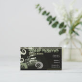 GUITAR "CamoGreens"-Visitekaartje Visitekaartje (Staand voorkant)