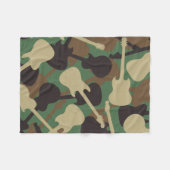 Guitar Camouflage Fleece Deken (Voorkant (Horizontaal))
