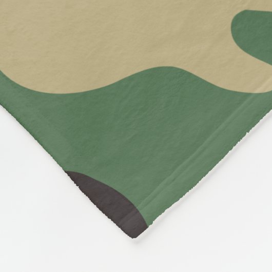 Guitar Camouflage Fleece Deken (Hoek)