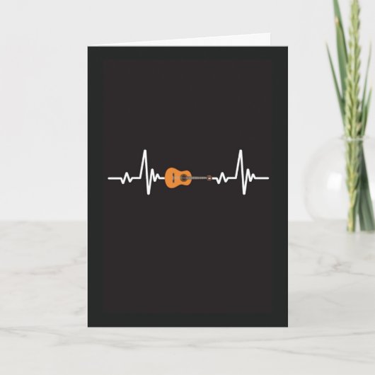 Guitar Cards Rock And Roll Guitarist Musician Kaart (Voorkant)