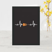 Guitar Cards Rock And Roll Guitarist Musician Kaart (Gele Bloem)