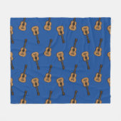 Guitar Cartoon Fleece Deken (Voorkant (Horizontaal))