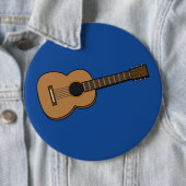Guitar Cartoon Ronde Button 6,0 Cm (In situ)