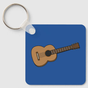 Guitar Cartoon Sleutelhanger